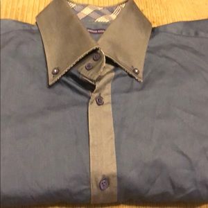 Sergio Kachatti- Navy shirt gray cuffs